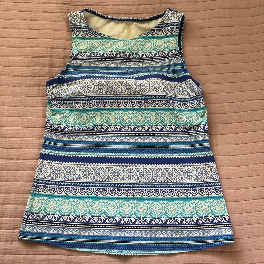 🌞Lands’ end high neck tankini top